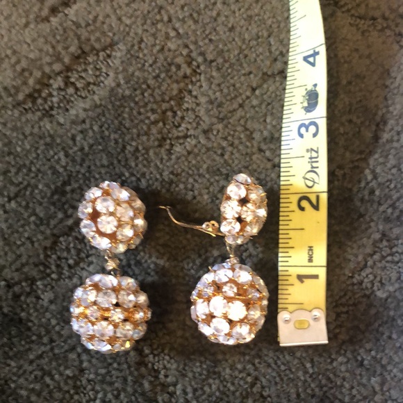 Gorgeous Escada by Margaretha Ley Vintage Rhinestone Drop Earrings - Picture 3 of 4